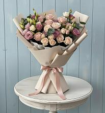 Букет цветов из:  Розы и Лизиантусы #REPLACE_PRED# Мичурине Республика Дагестан