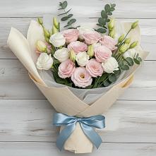 Букет цветов из:  Лизиантусы в Мичурине Республика Дагестан