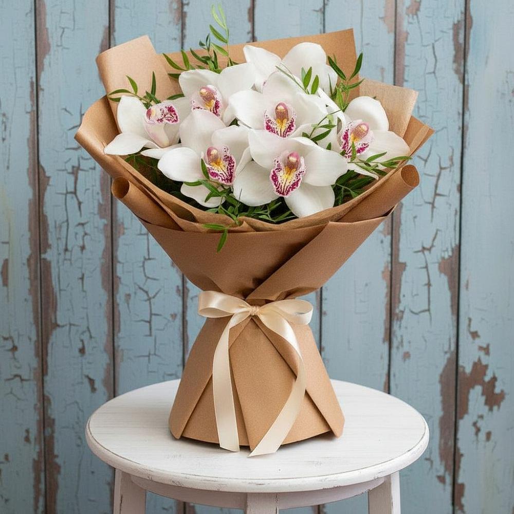 Букет цветов из: Орхидеи и Розы в Мичурине Республика Дагестан