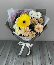Букет цветов из:  Розы, Герберы и Хризантемы #REPLACE_PRED# Мичурине Республика Дагестан