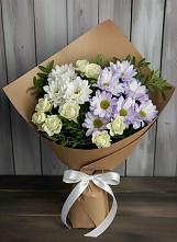 Букет цветов из:  Хризантемы и Розы в Мичурине Республика Дагестан