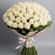 Букет 101 беля роза Белоснежка в Мичурине Республика Дагестан