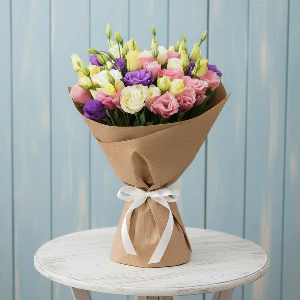 Букет цветов из: Лизиантусы в Мичурине Республика Дагестан