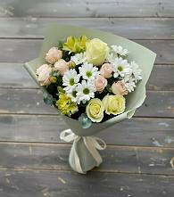 Букет цветов из:  Альстромерии, Розы и Хризантемы в Мичурине Республика Дагестан