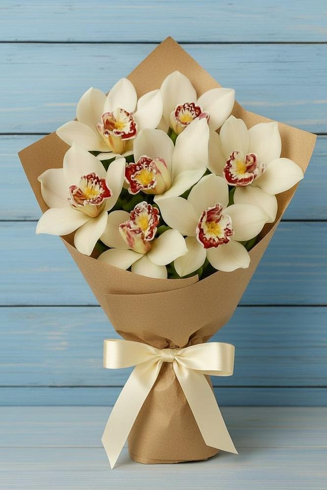 Букет цветов из: Орхидеи и Розы в Мичурине Республика Дагестан