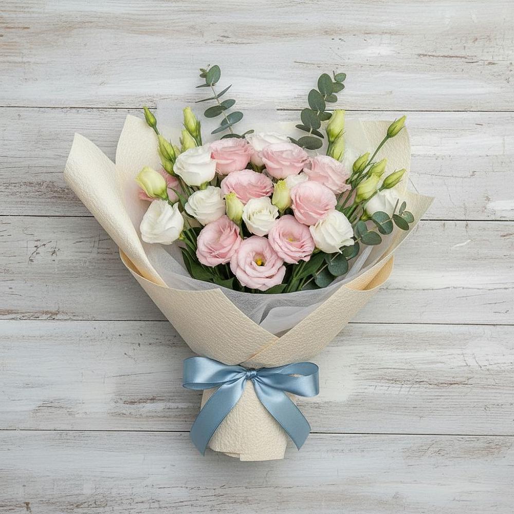 Букет цветов из: Лизиантусы в Мичурине Республика Дагестан